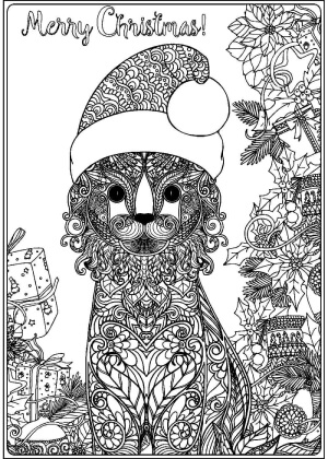 Раскраски Новогодний Антистресс Новогодний Антистресс — раскраска 37