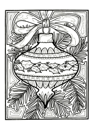 Раскраски Новогодний Антистресс Новогодний Антистресс — раскраска 4