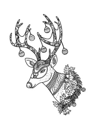 Раскраски Новогодний Антистресс Новогодний Антистресс — раскраска 42