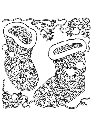 Раскраски Новогодний Антистресс Новогодний Антистресс — раскраска 46