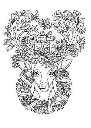 Раскраски Новогодний Антистресс Новогодний Антистресс — раскраска 49