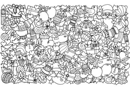 Раскраски Новогодний Антистресс Новогодний Антистресс — раскраска 55