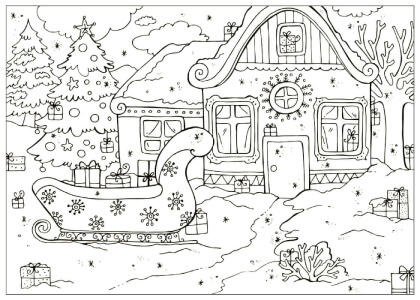 Раскраски Новогодний Антистресс Новогодний Антистресс — раскраска 7