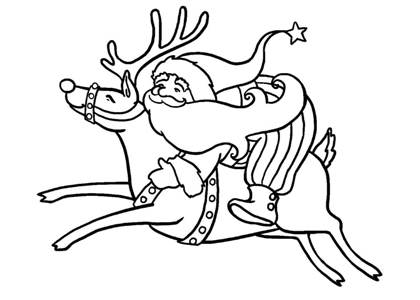 Раскраски Новогодний олень Новогодний олень раскраска 20