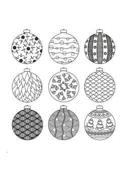Раскраски Новогодний шар Новогодний шар — раскраска 12