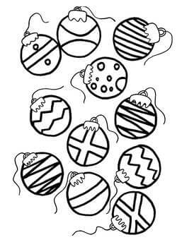 Раскраски Новогодний шар Новогодний шар — раскраска 19