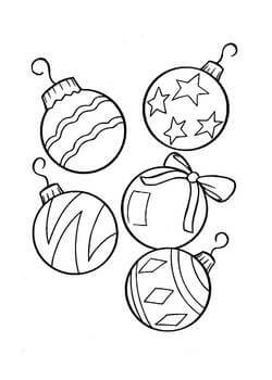 Раскраски Новогодний шар Новогодний шар — раскраска 21