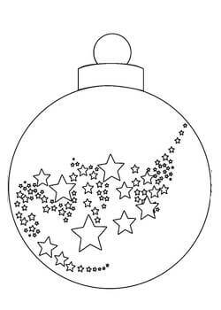 Раскраски Новогодний шар Новогодний шар — раскраска 26