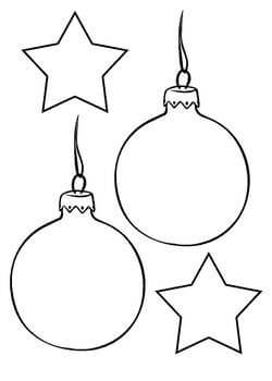 Раскраски Новогодний шар Новогодний шар — раскраска 34