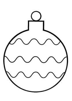 Раскраски Новогодний шар Новогодний шар — раскраска 37