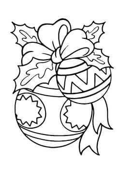 Раскраски Новогодний шар Новогодний шар — раскраска 43