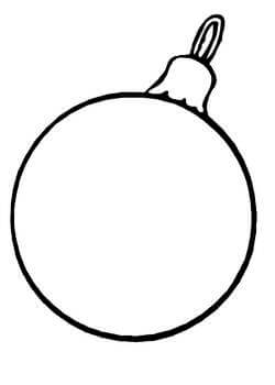 Раскраски Новогодний шар Новогодний шар — раскраска 44