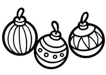 Раскраски Новогодний шар Новогодний шар — раскраска 47