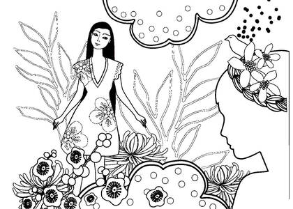 Новруз – раскраска 2