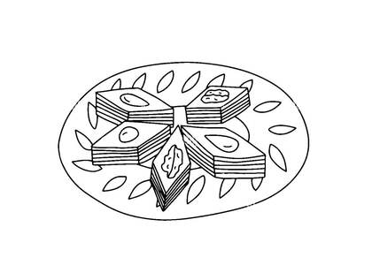 Новруз – раскраска 6