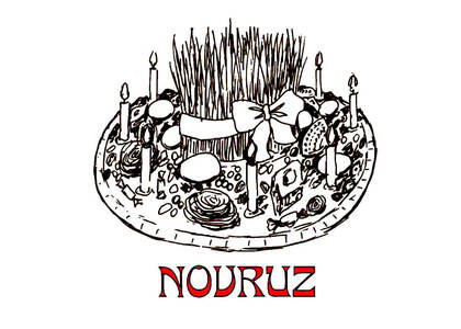 Новруз – раскраска 7