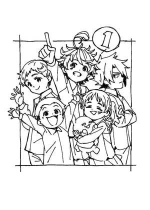 Раскраски Обещанный Неверленд Обещанный Неверленд — раскраска 8