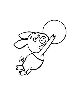 Оранжевая корова – раскраска 2