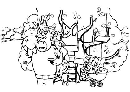 Оранжевая корова – раскраска 25