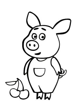 Оранжевая корова – раскраска 6