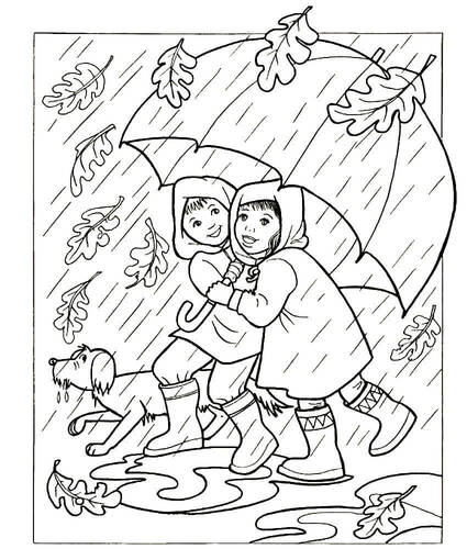 Раскраски Осень Осень — раскраска 16