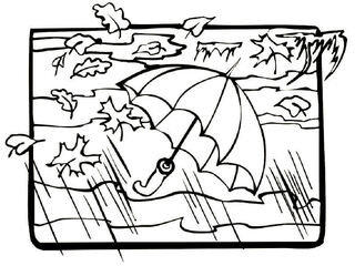 Раскраски Осень Осень — раскраска 18