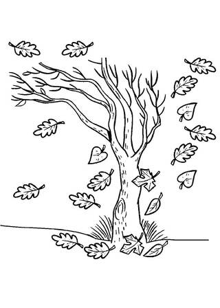 Раскраски Осень Осень — раскраска 21