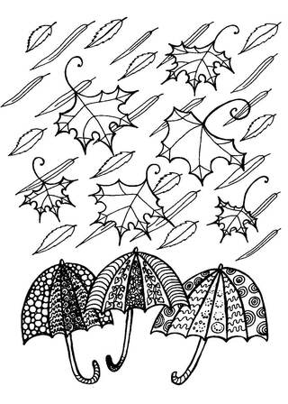 Раскраски Осень Осень — раскраска 25