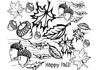 Раскраски Осень Осень — раскраска 28