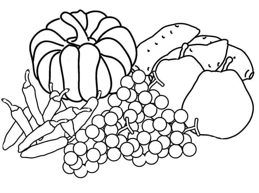 Раскраски Осень Осень — раскраска 7
