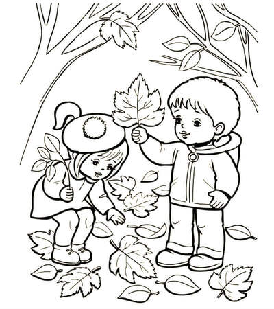 Раскраски Осень Осень — раскраска 9