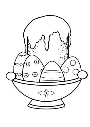 Пасха – раскраска 18