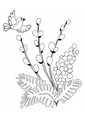 Пасха – раскраска 28