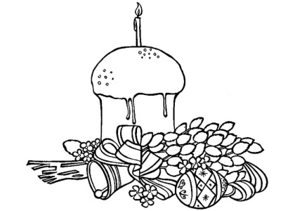 Пасха – раскраска 36