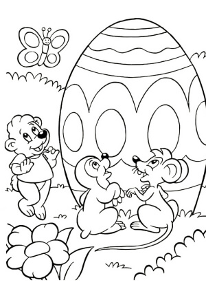 Пасха – раскраска 37