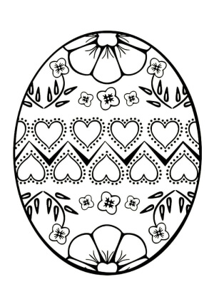 Пасха – раскраска 40
