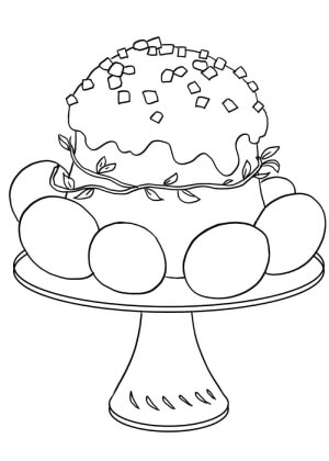 Пасха – раскраска 41