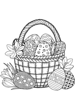 Пасха – раскраска 42
