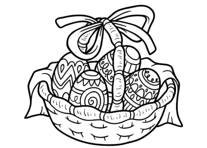 Пасха – раскраска 47