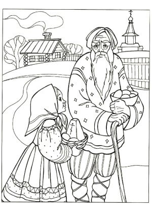 Пасха – раскраска 6