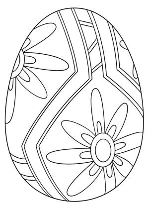 Раскраски Пасхальные яйца Пасхальные яйца раскраска 14