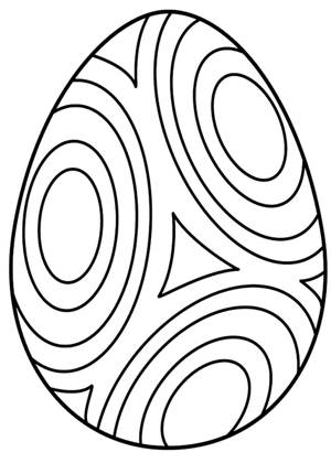 Раскраски Пасхальные яйца Пасхальные яйца раскраска 18