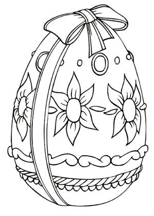 Раскраски Пасхальные яйца Пасхальные яйца раскраска 20