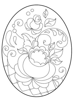 Раскраски Пасхальные яйца Пасхальные яйца раскраска 3