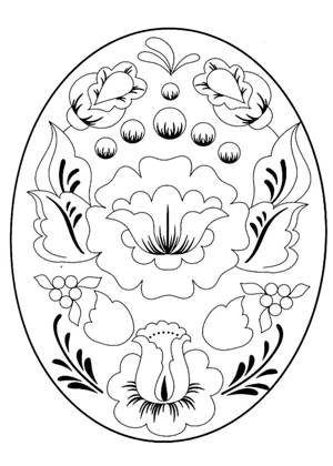 Раскраски Пасхальные яйца Пасхальные яйца раскраска 5