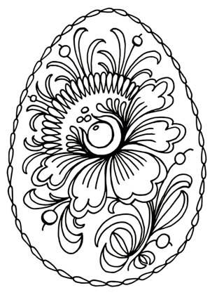 Раскраски Пасхальные яйца Пасхальные яйца раскраска 6