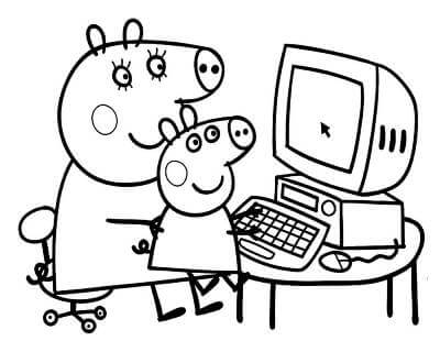 Раскраски Свинка Пеппа Свинка Пеппа