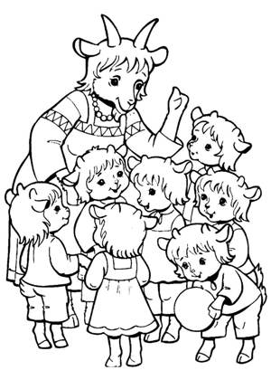 По русским народным сказкам раскраска 14