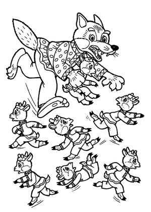 По русским народным сказкам раскраска 15