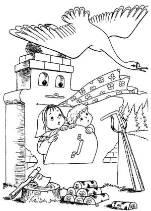 По русским народным сказкам раскраска 16